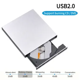 Conjuntos de reproductor de CD enchufe y reproduce USB2.0 DVD externo RW Burner Slim DVD Recordadora de alta velocidad