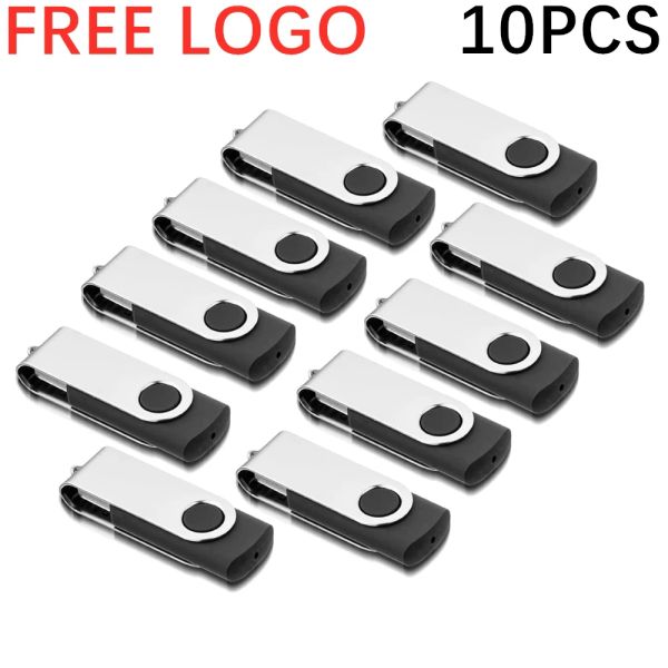 Drives Logo personnalisé 10pcs en gros de Stick USB Stick USB Drive 128 Go 64 Go 32 Go 16 Go 8 Go 4 Go 2 Go 1 Go 512 Mo 256m 128m Drive de la collecte de pouce