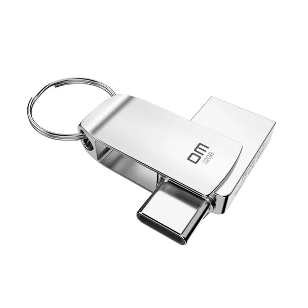 Drives DM USB C Drive Flash 128 Go Type C Drive flash USB PD162 32 Go OTG USB Stick High Speed CLE USB 3.0 Pen Drive