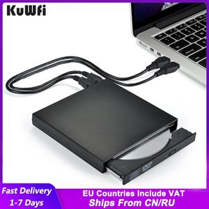 Drives DVD ROM Drive optique externe USB 2.0 CD / DVDROM CDRW Burner Slim Reader Enregistreur portable pour l'ordinateur portable MacBook