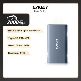 DRIVE EAGET NVME SSD 1 TB Externe harde schijf SSD 2TB M.2 SSD NVME 500 GB 250 GB Portable SSD Externe HDD Solid State Disk voor laptop