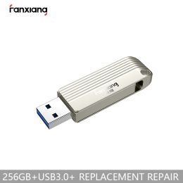 Drives Fanxiang 128 Go 256 Go 64 Go USB3.0 Drive flash USB F313 Silver High Speed Edition Metal Computer Car DualUse USB Flash Drive