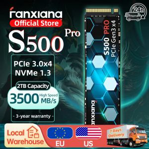 Drives FanXiang S500 Pro M.2 SSD Disque dur 1TB 2TB 3500MB / S NVME M2 SSD 512GB PCIE 3.0 Drive à solide interne pour ordinateur portable PC de bureau