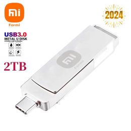 Unidades Formi USB 3.0 Dranfa flash 2 en 1 typec 2tb Pendrive Memory impermeable Stick 128GB 256g DISCO U de alta velocidad para teléfono/tabletas/PC