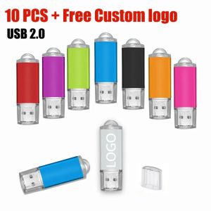 Drives GRATUITEMENT CUSTUMAGE 10PCS / LOT USB DRIVE FLASS DU PAUTRE 256 Mo 512 Mo 1 Go 2 Go 4 Go 8 Go 16 Go Stick Pendrive Mémoire 32 Go 64 Go 128 Go USB Stick