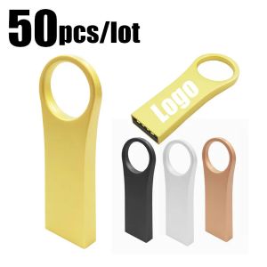 Drives Logo personnalisé gratuit 50pcs / lot USB 2.0 Pendrive 64 Go Pen Drive 32 Go de saut Drive USB Drive flash 16 Go 8 Go 4 Go Memoria USB Stick