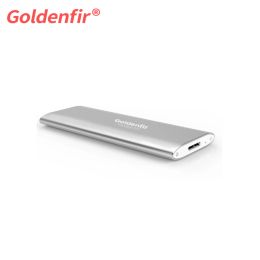 Drijft Goldenfir Long Type NGFF M.2 Portable SSD USB 3.0 64 GB 128 GB 256 GB 512 GB 1 TB Externe vaste toestandaandrijving