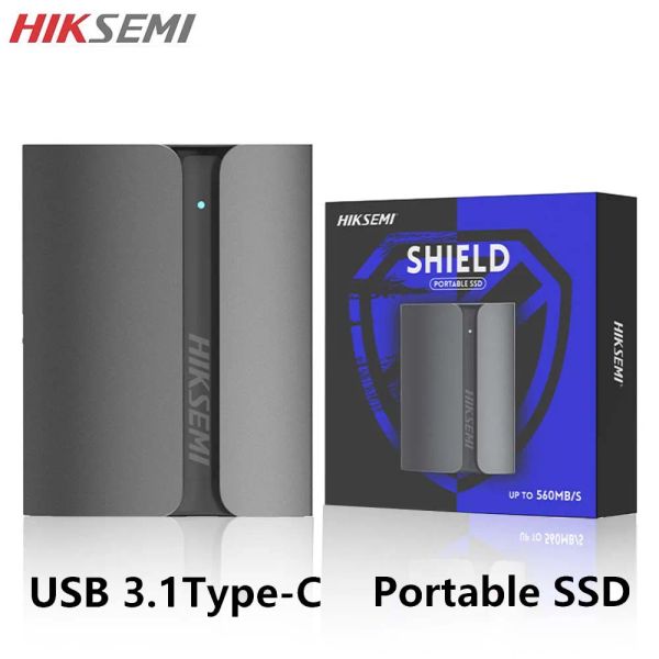 Directs Hiksemi Disco duro 100% Portable Drive de disco duro 320GB 512MB/S Disco duro externo USB 3.1 Disco de estado sólido Typec 1TB para escritorio para computadora portátil