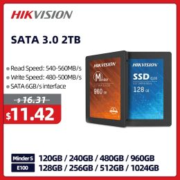 Drive Hikvision SSD 1TB SATA3 SSD 512 Go 2 To Disque dur HDD 2,5 "Disque du disque dur interne 120 Go 240 Go Disque solide pour ordinateur portable PC