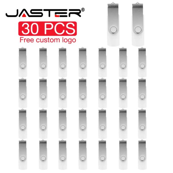 Drives jaster 30 pcs lot USB Drives Flash 128 Go Rotation Memory Stick 64 Go Typec 2 in 1 Pen Drive 32 Go USB Stick 16 Go 8 Go 4 Go