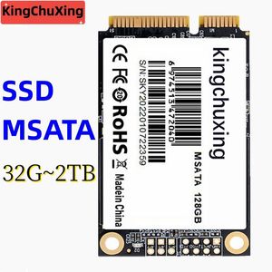 Drijft Kingchuxing SSD SATA MSATA Interne Solid State Drive High Performance Hard Drive voor desktop laptop 128 GB 256 GB 512 GB 1 TB 2TB