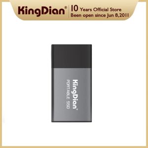 Unidades envío gratis Kingdian Portable SSD 120GB/250GB/500GB/1TB AHCI Protocolo 400MB/S TYPEC a USB3.0 Disco duro externo SSD