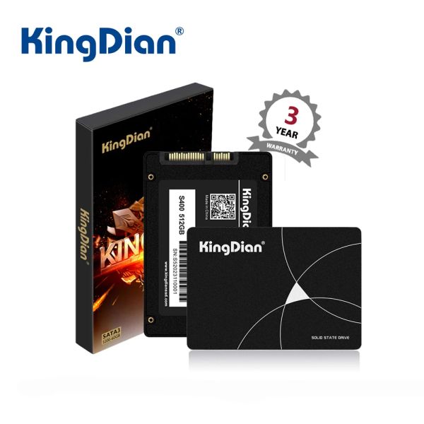 Drive Kingdian SSD 120 Go 128 Go SATA 3 2,5 pouces Drive interne à l'état solide HD pour le serveur d'ordinateur portable de bureau (S280120 Go)