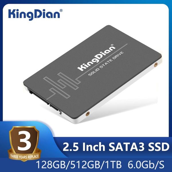 Drive Kingdian SSD SATA III 60 Go 120 Go 128 Go 240 Go 256 Go 480 Go 512 Go 1 To Disque du disque dur 2,5 pouces 7 mm (0,28 