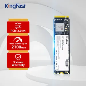 Drives Kingfast SSD M2 NVME 128 Go 256 Go 512 Go 1TB 2TB Drive à solide m.2 SSD NVME PCIe 2280 Disque dur interne HD pour ordinateur portable
