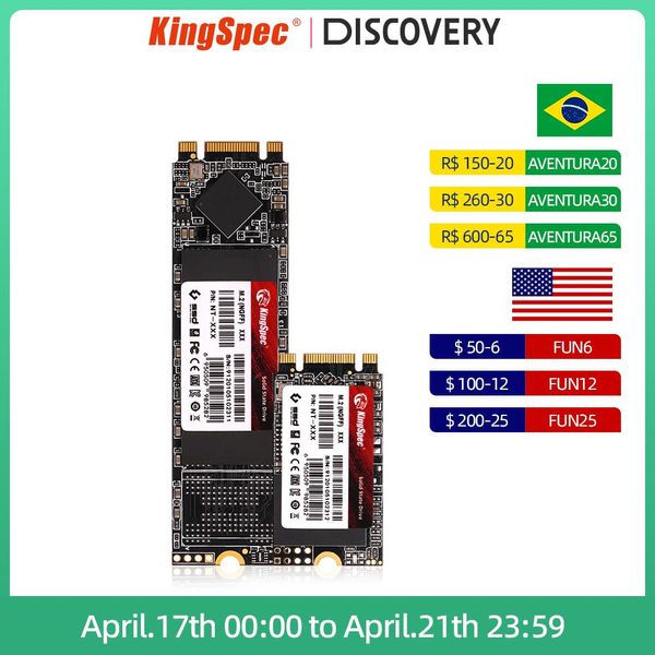 Drive Kingspec M2 SSD 128 Go M.2 SATA SSD 256 Go 512 Go SSD 1TB 2TB HDD Disque dur HD HD pour ordinateur portable ACER / HP / ASUS
