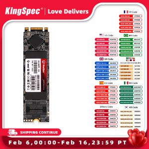 Drive Kingspec M2 SSD 512GB SATA SSD 1TB 128GB 256 Go 2T 4T SSD M.2 SSD 2280 NGFF Disque dur à disques à l'état solide interne Solid