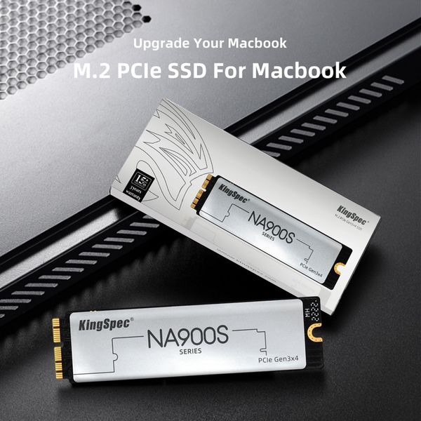 Drive Kingspec SSD 256 Go 512 Go 1TB M2 PCIE NVME SSD pour MacBook Pro 2015 2013 Retina A1502 A1398 MacBook Air A1465 1466 SSD IMAC A1419