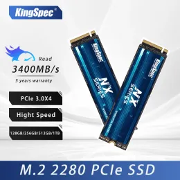 Drives Kingspec SSD M.2 NVME PCIE 3.0 128G 256G 512G 1TB SSD M.2 2280 SSD NVME M2 Disque à disque dur à l'état solide interne Solid