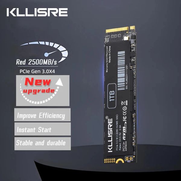 Drives Kllisre SSD M2 512GB NVME SSD 1TB 128 Go 256 Go M.2 2280 PCIE Solid State Disk Disk pour ordinateur portable pour ordinateur portable