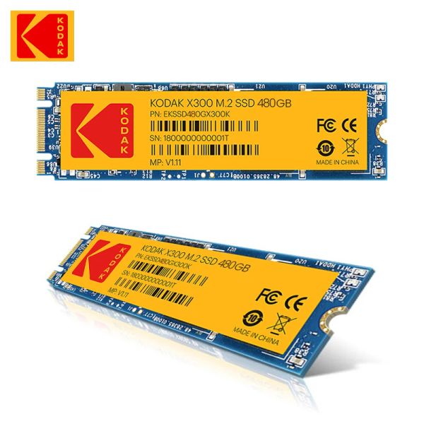 Drives Kodak SSD 240 Go 480 Go 960 Go Solid State Drive X300 M.2 SSD M2 2280 Disque dur interne pour le bureau d'ordinateur portable Lenovo Acer Xiaomi