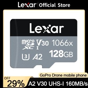 Schijven Lexar 1066x Micro Sd-geheugenkaart 64 gb 128 gb 256 gb 512 gb Microsd-kaart Tf Flash Drive professionele Micro Sd-kaart voor Telefoon Drone