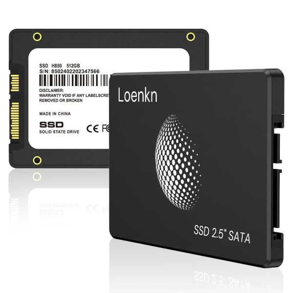 Drives Loenkn SSD 128 Go 256 Go 512 Go 1 To SATA3 HDD 2.5 Disque dur 2.5 Drives à état solide pour ordinateur portable PC Consoles de jeu