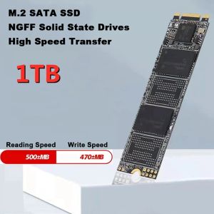 DRIVES M.2 NGFF SSD M.2 SATA3 1 TB Solid State Drive 2280 Interne harde schijf HDD voor desktop -pc -laptop