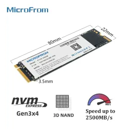 Unidades Microfrom SSD NVME M2 Drive 1TB 256GB 512GB 1 TB HD SSD 2.5 pulgadas Disco duro SATA 3 Disparo de estado sólido para PC de escritorio para computadora portátil