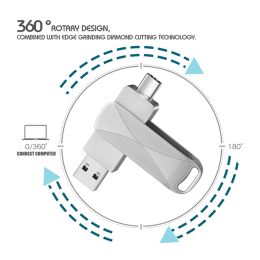 Drive mobile usb lecteur flash USB2.0 otg typ metal étanche usb flash typec 128 Go 64 Go 32 Go Business Giftable Portable