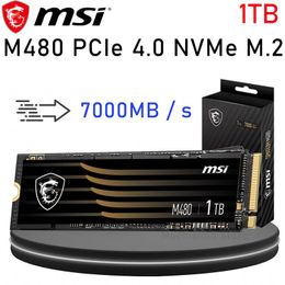 Drives MSI M480 PCIE 4.0 NVME M.2 1TB SSD 7000MB / S 1400TBW PCIE GEN4X4 NVME 1.4 M.2 1 To Vitesses rapides 1TB 1GB DDR4 M.2 SSD Phison E18