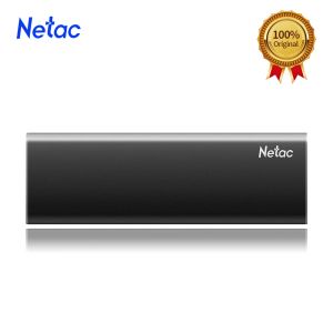 Unidades NETAC SSD externo 250GB 500GB 1TB 2TB Portable SSD Estado sólido Drive USB 3.1 Tipo C Disco de disco duro Gen 2 para PC portátil