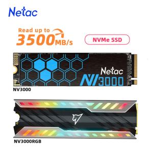 Drive Netac M2 NVME SSD 1TB 2TB 500GB PCIE3.0 GEN4X4 SSD M.2 2280 Disque dur interne de disque interne pour ordinateur portable pour ordinateur portable