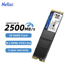 Drives Netac M2 SSD NVME 1TB 512GB PCIE3.0 M.2 2280 NVME1.4 Disque dur de la variateurs à l'état solide HD pour ordinateur portable NV2000