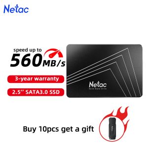 Drive Netac SATA SSD 128 Go 1TB 2TB 2,5 '' HDD HD SSD SATA3.0 512 Go 256 Go Disque Disque SSD Disque dur pour ordinateur de bureau pour ordinateur portable