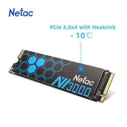 Drive Netac SSD M2 NVME 250 Go 500 Go SSD 1TB M.2 NVME 2280 SSD PCIE 3.0x4 Disque dur à semi-conducteurs pour ordinateur portable PC de bureau pour ordinateur portable