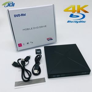 Drives Nouveau ordinateur portable DVD DVD Drive Bluray 4K Player BDRE Burner Windows / Mac OS double système compatible avec les lecteurs externes