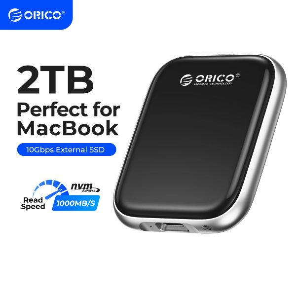 Unidades ORICO Beetle Portable SSD 1000MB/S ESTADO SOLIDO EXTERNO DRIVE 2TB 1TB 512GB USB 3.2 Gen2 Tipo C PSSD para la computadora portátil MacBook Air Pro