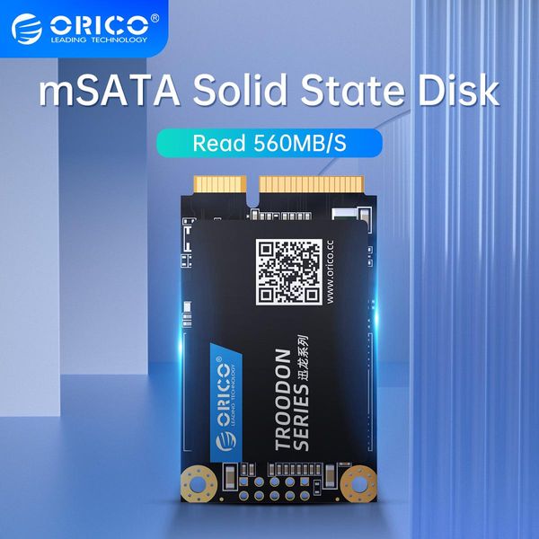 Unidades ORICO M200 MSATA SSD 128GB 256GB 512GB 1TB SATA ESTADO INTERNO Disco duro 6 Gbps 3D NAND SSD para la computadora portátil de escritorio