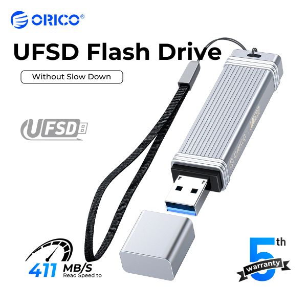 Drives ORICO UFSD Metal Flash USB 3.0 Flash Drive 411 Mo / s 512 Go 256 Go 128 Go 64 Go USB Stick Type C Pendrives Memory Stick U Stick U Disque