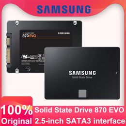 Drive original Samsung 2,5 '' Sata SSD 870 EVO 1TB 500 Go 250 Go de disque de stockage à haute vitesse interne à haut débit pour ordinateur portable ou bureau