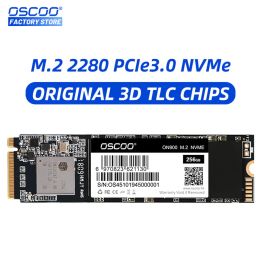 Unidades Oscoo M.2 2280 NMVE SSD PCIe Gen3x4 Disco duro de estado sólido interno 128GB 256GB 512GB 1TB PCIe disco duro Disco Duro SSD