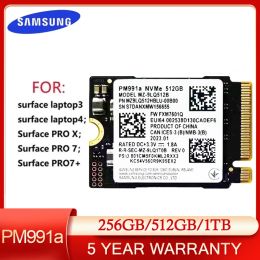 Unidades Samsung PM991A 1TB SSD M.2 2230 Distribuya de estado sólido interno PCIe 3.0x4 NVME SSD para Microsoft Surface Pro 7+ Vapor cubierta de vapor