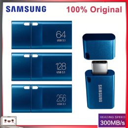 Drijft Samsung Typec USB Flash Drive 256G 128G 400 MB/S 64GB PENTRICHT USB 3.1 Pendrive Memory Stick voor pc/notebook/smartphone/tablet