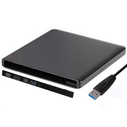 Drive Slim Hard Plastic USB 3.0 SATA 9.0 / 9,5 mm Boîtier DVD externe CDROM CDROM pour le CD d'ordinateur portable / DVD Bluray Optical Drive Wholesale