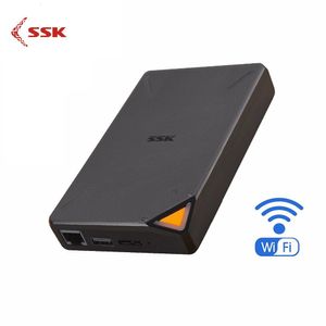 Drijft SSK Portable draadloze externe harde schijf Smart Hard Disk 1TB Cloud Storage WiFi Remote Access HDD Case voor Tablet Laptop USB