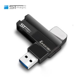 Drijft stmagische externe SSD USB3.1 64GB USB Flash Drive USB3.1 Hoge snelheid 440 MB/S 128 GB 256 GB Pendrive Solid State Drive Memory Stick