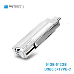 DRIVES STMAGIC KT39 USB Flash Drive USB3.0 Typec otg Pendrive 128 GB 64 GB 256 GB 512 GB MEMORIA OTG 150 MB/S VOOR SMARTPHELE PC