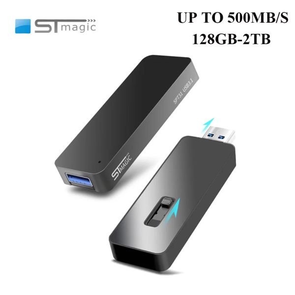 Unidades STMAGIC USB3.1 Mini unidad de estado sólido portátil 512GB 1TB 2TB Metal EXTERNO EXTERNO 256GB 128GB DISCO DURO EXTRO SSD