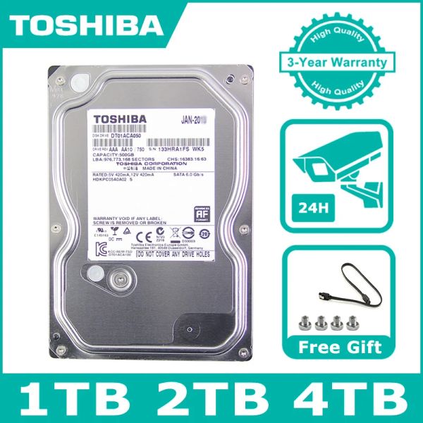 Unidades Toshiba 500G 1TB 2TB 4TB Desktop PC 3.5 